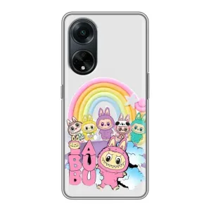 Чохол з Лабубу на Oppo A98 (Фон Лабубу)
