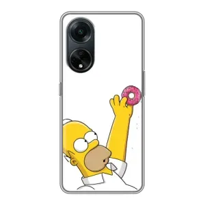 Чjхол з Сімпсонами для Oppo A98 (VPrint) (Гомер з пончиком)