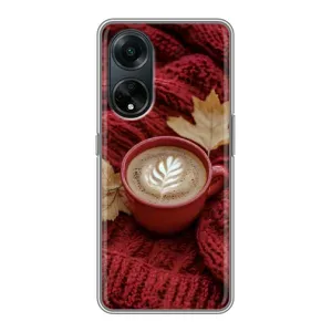 Чохол з унікальним дизайном 'Осінь з кавою' для Oppo A98 (Кава на ковдрі)