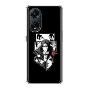 Чехлы на тему: Итачи Учиха для Oppo A98 (AlphaPrint) (коллаж Итачи)