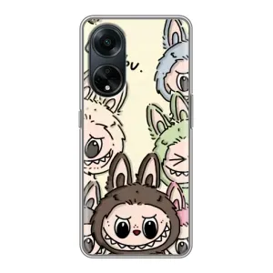 Чохол з Лабубу на Oppo A98 (Золота мавпа Bored Ape)