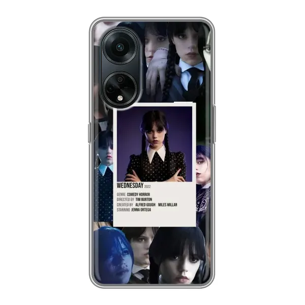 Чохол з принтом «колаж Венздей» для OPPO A98 Чохол з принтом «колаж Венздей» для OPPO A98