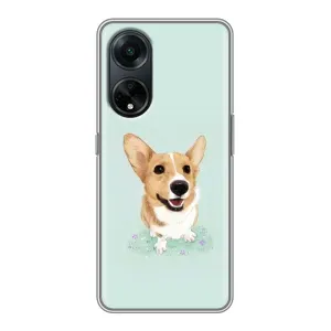 Чехлы с собаками для Oppo A98 (VPrint) (Корги)