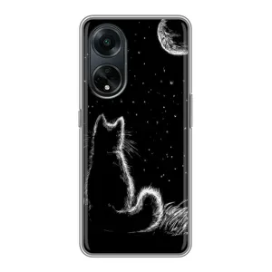 Чехол с принтом для Oppo A98 (AlphaPrint) Модные коты