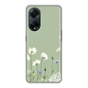 Чохол з квітковим принтом на OPPO A98:
ОППО А98 (Квіти на зеленому)