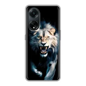 Чехол с картинкой «Хищники» для Oppo A98 (Лев в темноте)