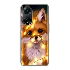 Чохли з картинкою Лисичка для Oppo A98 (VPrint) (Лисичка в гірляндах)