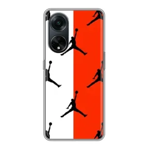 Чохли для Oppo A98 - з картинкою JORDAN (AlphaPrint) (Лого Джордан)