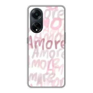 Чохол з розовим принтом для Oppo A98 (Аморе любов)