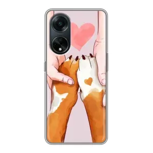 Чехлы с собаками для Oppo A98 (VPrint) (Любовь к собакам)