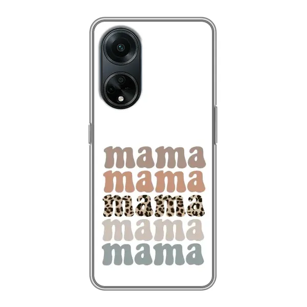 Чохол з принтом «Текстовий колаж мама» для OPPO A98
