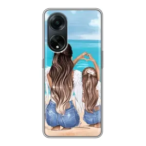 Чехол с печатью для Oppo A98 - (Мама с ребенком) (AlphaPrint)
