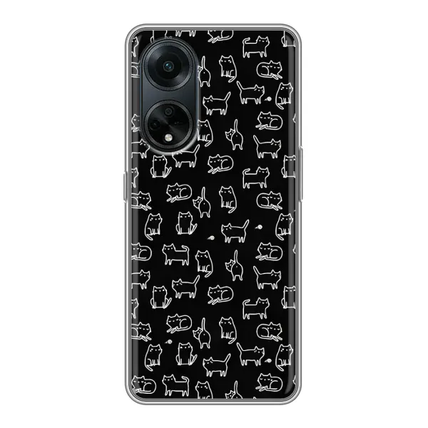 Чехол с принтом «Меленькие котики» для OPPO A98