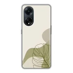 Чехол с принтом «Зеленая монстера дизайн» для OPPO A98