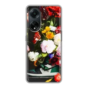 Бренднові Чохли для Oppo A98 - (PREMIUMPrint) (Nike цветы)