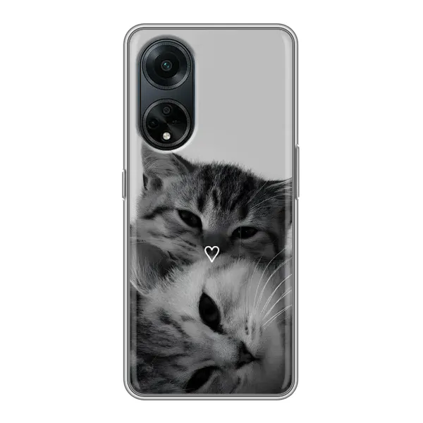 Чехол с принтом «Пара котов» для OPPO A98