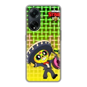 Чехлы Brawl Stars для Oppo A98 (AlphaPrint) (Поко в самбреро)