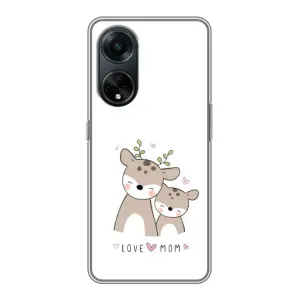Чохли для мами на Oppo A98 (Оленята мама і малюк)