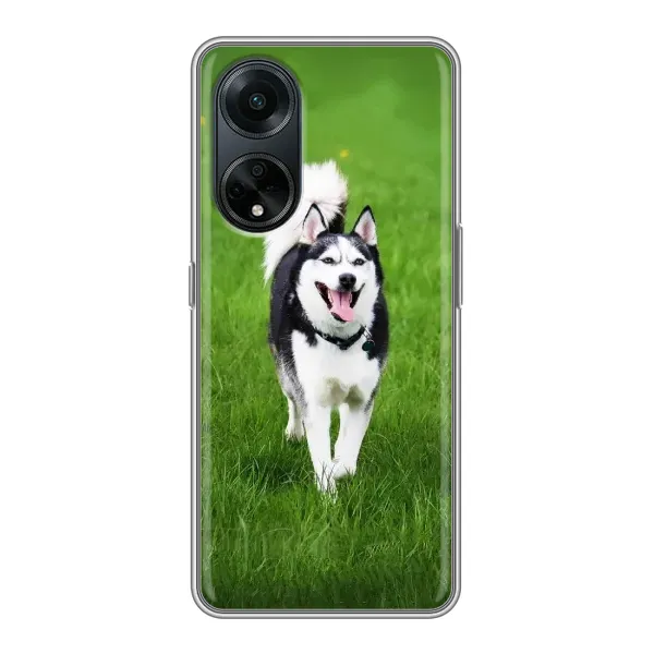 Чехол с принтом «Радостный Хаски» для OPPO A98