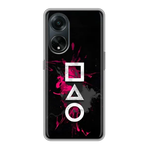 Чехол с принтом «Символы Игра кальмара» для OPPO A98