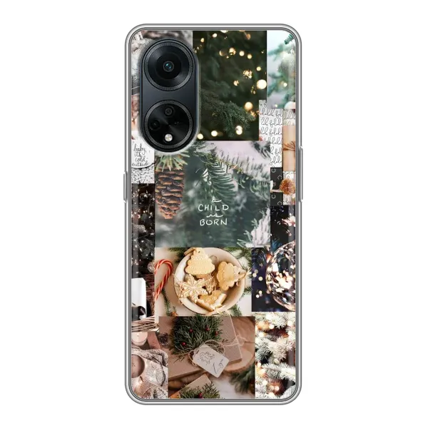 Чохол з принтом «Різдвяний колаж» для OPPO A98 Чохол з принтом «Різдвяний колаж» для OPPO A98