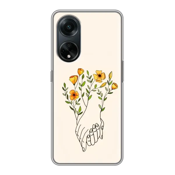 Чохол з принтом «Руки любві» для OPPO A98