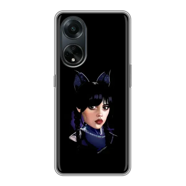 Чохол з принтом «серйозна Венздей» для OPPO A98 Чохол з принтом «серйозна Венздей» для OPPO A98