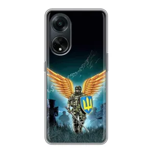 Чехлы с картинкой ЗСУ для Oppo A98 (AlphaPrint) (Солдат ЗСУ)