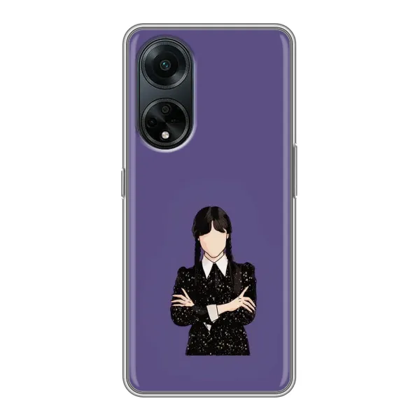 Чохол з принтом «Венздей у чорному» для OPPO A98 Чохол з принтом «Венздей у чорному» для OPPO A98