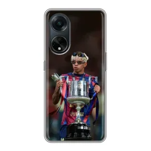 Чохол з футболістом Ламін Ямаль Oppo A98 (Ямаль з кубком)
