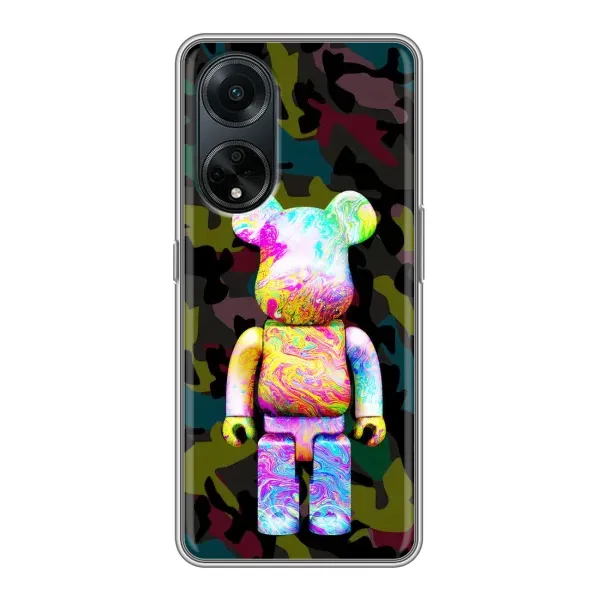 Чохол з принтом «Яскравий Bearbrick» для OPPO A98