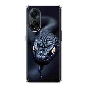Чехол с картинкой «Хищники» для Oppo A98 (Черная змея)