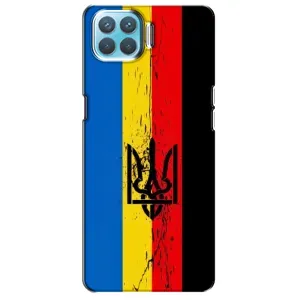 Украинские Чехлы для Oppo F17 Pro с картинкой УПА (AlphaPrint) (Прапор УПА)
