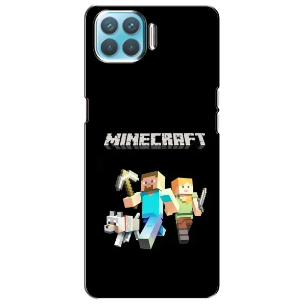 Чехол с принтом «герои Minecraft» для OPPO F17 Pro