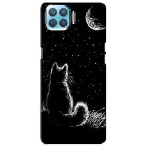 Чехол с принтом для Oppo F17 Pro (AlphaPrint) Модные коты