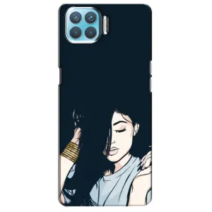 Чохол з друком для Oppo F17 Pro - (Мода) (AlphaPrint) (Гарна дівчина)