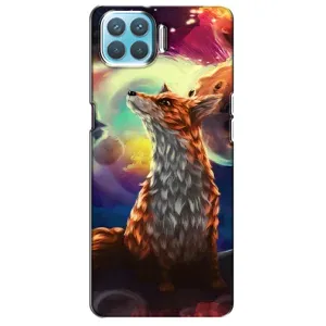 Чехлы с картинкой Лисички для Oppo F17 Pro (VPrint) (Лисица в космосе)