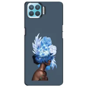 Чехлы (ART) Цветы на Oppo F17 (VPrint) (Цветы на голове)