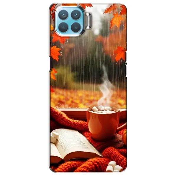 Чохол з принтом «Кава і дощ» для OPPO F17