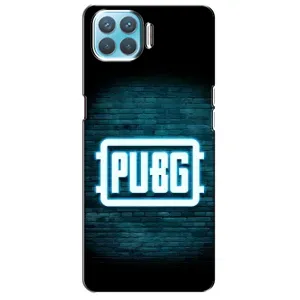 Чехол PUBG для Оппо Ф17 (AlphaPrint) (Лого PUBG)
