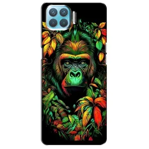 Чехол с Обезьянами Oppo F17 - (AlphaPrint) (Обезьяна в тропиках)