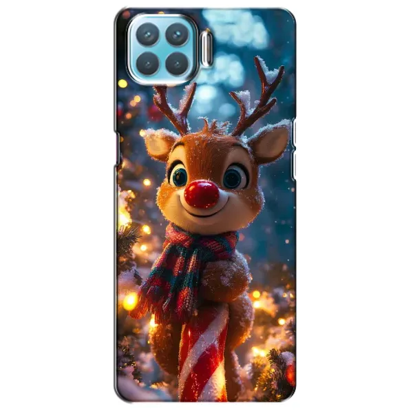 Чохол з принтом «Олень з шарфом» для OPPO F17