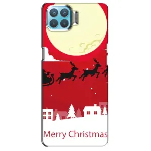 Чохол з принтом «Санта з оленями» для OPPO F17