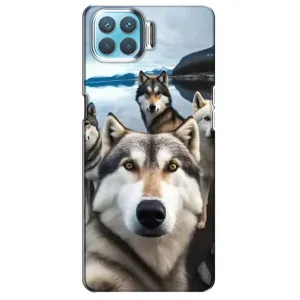 Чохол з принтом «Селфі Хаскі» для OPPO F17