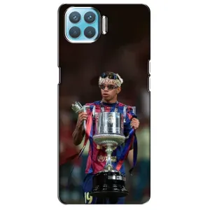 Чохол з футболістом Ламін Ямаль Oppo F17 (Ямаль з кубком)