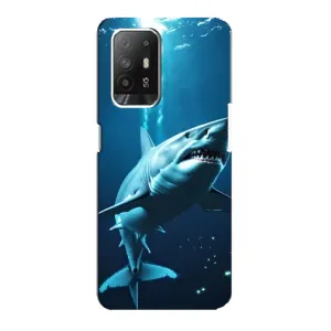 Чехол с картинкой «Хищники» для Oppo F19 Pro Plus 5G (Акула под водой)