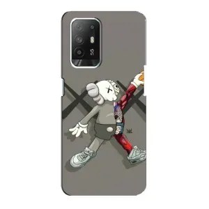 Чехлы для Oppo F19 Pro Plus 5G - Bearbrick Louis Vuitton (PREMIUMPrint) (Беарбрик Джордан)
