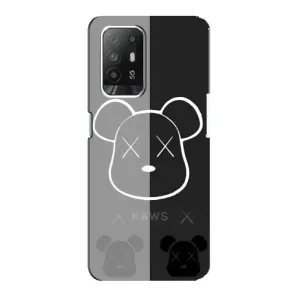 Чехлы для Oppo F19 Pro Plus 5G - Bearbrick Louis Vuitton (PREMIUMPrint) (БеарБрик глаза)