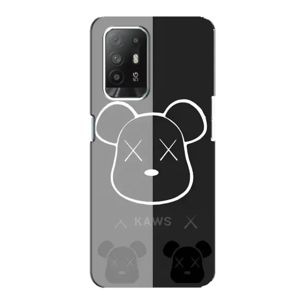 Чехол с принтом «БеарБрик глаза» для OPPO F19 Pro Plus 5G