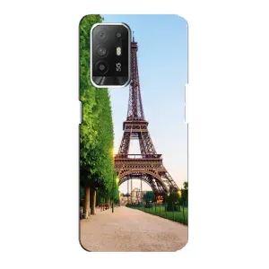 Чехол Эйфелева Башня для Oppo F19 Pro Plus 5G - (AlphaPrint) (Дорога в Париж)